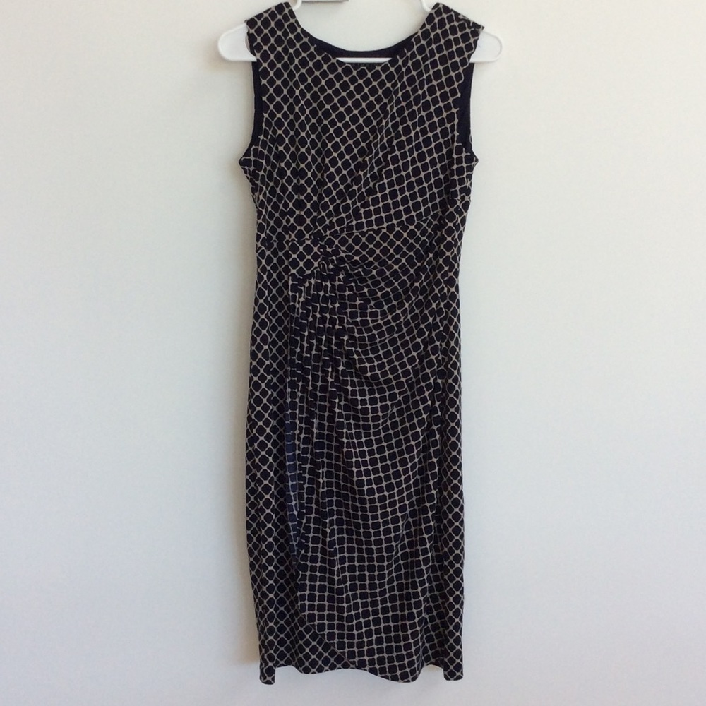 [Enfocus Studio] blue/tan pattern dress